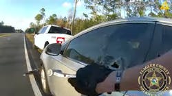 While on his way home from work, a reckless driver passed Flagler County Sheriff's Office Master Deputy Stogdon and then crashed into the back of another vehicle. While on his way home from work, a reckless driver passed Flagler County Sheriff's Office Master Deputy Stogdon and then crashed into the back of another vehicle.