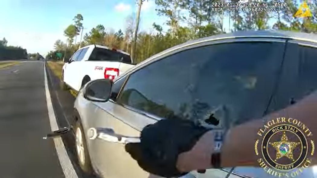 While on his way home from work, a reckless driver passed Flagler County Sheriff's Office Master Deputy Stogdon and then crashed into the back of another vehicle.