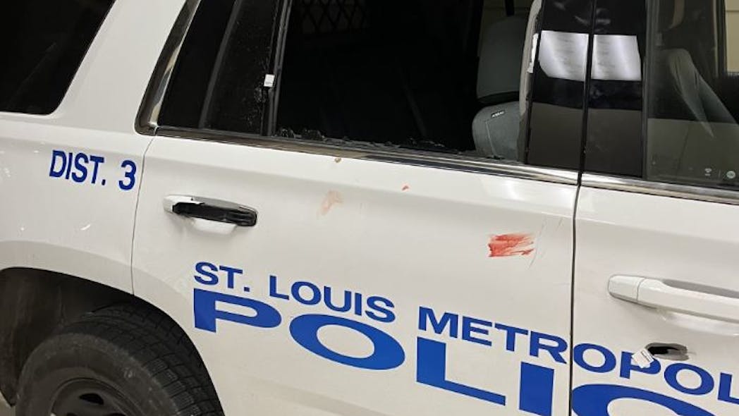 Two St. Louis police officers were shot near Soulard Market Thursday night.