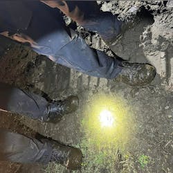 It's a dirty job … A chase with a person accused of assault Sunday led Thurston County, WA, sheriff's deputies to a cattle field, where they struggled with the suspect in a large pile of cow manure. It's a dirty job … A chase with a person accused of assault Sunday led Thurston County, WA, sheriff's deputies to a cattle field, where they struggled with the suspect in a large pile of cow manure.