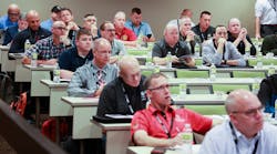 Attendees are seen during the Law Enforcement Track of the 2022 Station Design Conference.