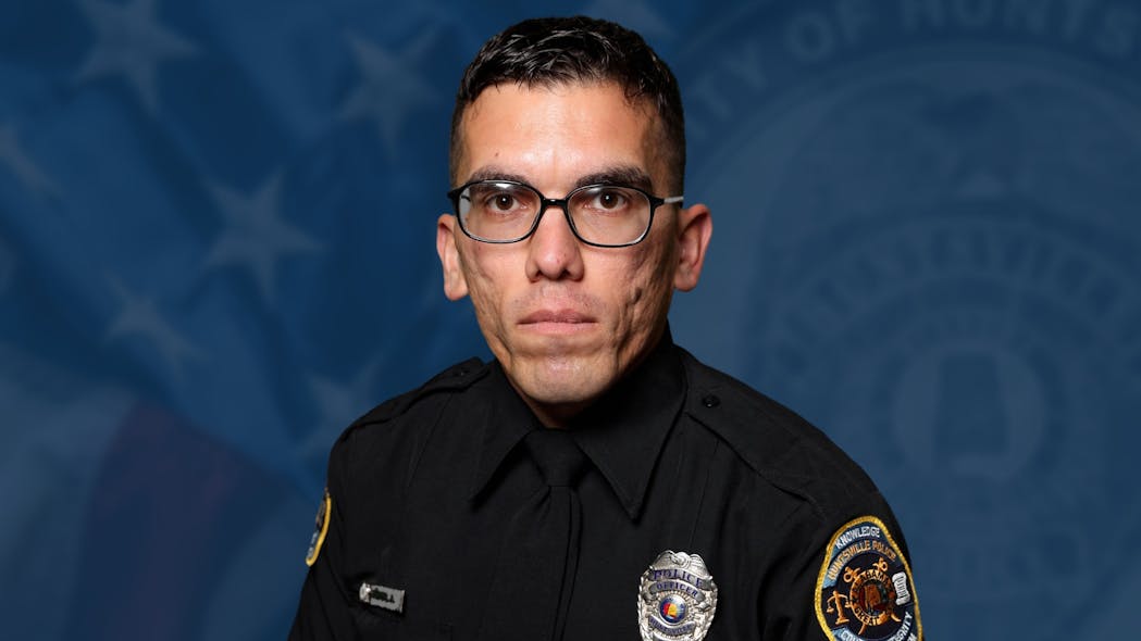 Huntsville, AL, Police Officer Albert Morin. Huntsville, AL, Police Officer Albert Morin.