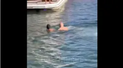 Miami Police Officer Lucas Pereira rescued a severely injured man in mental crisis who tried to commit suicide by jumping in the Miami River on Saturday.
