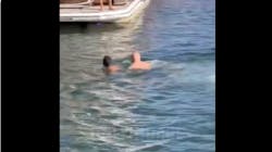 Miami Police Officer Lucas Pereira rescued a severely injured man in mental crisis who tried to commit suicide by jumping in the Miami River on Saturday. Miami Police Officer Lucas Pereira rescued a severely injured man in mental crisis who tried to commit suicide by jumping in the Miami River on Saturday.