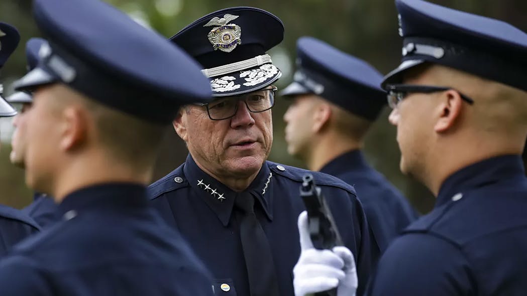 LAPD Chief Michel Moore.