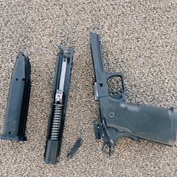 Disassembly and maintenance of the Prodigy was pretty simple. It is similar to the old M1911 GI guns. Not e the lack of a firing pin plunger. This explains the classic, crisp break in the trigger. The DLC (diamond like coating) finish adds to the durability of the gun. Disassembly and maintenance of the Prodigy was pretty simple. It is similar to the old M1911 GI guns. Not e the lack of a firing pin plunger. This explains the classic, crisp break in the trigger. The DLC (diamond like coating) finish adds to the durability of the gun.