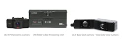 VCF41P Panoramic Camera, VPU4000 Video Processing Unit, VC31 Rear Seat Camera and VC32 Side View Camera