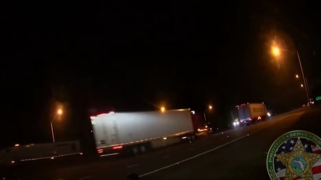 A dashboard camera captured a scary crash as a reckless driver struck an Alachua County, FL, Sheriff's Office cruiser near Gainesville, flipping the vehicle and trapping the deputy inside.