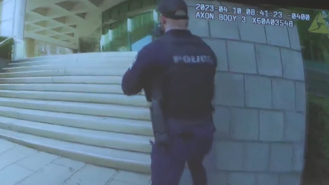 Louisville, KY, police released body camera footage of officers' response to Monday's mass shooting at Old National Bank. Louisville, KY, police released body camera footage of officers' response to Monday's mass shooting at Old National Bank.