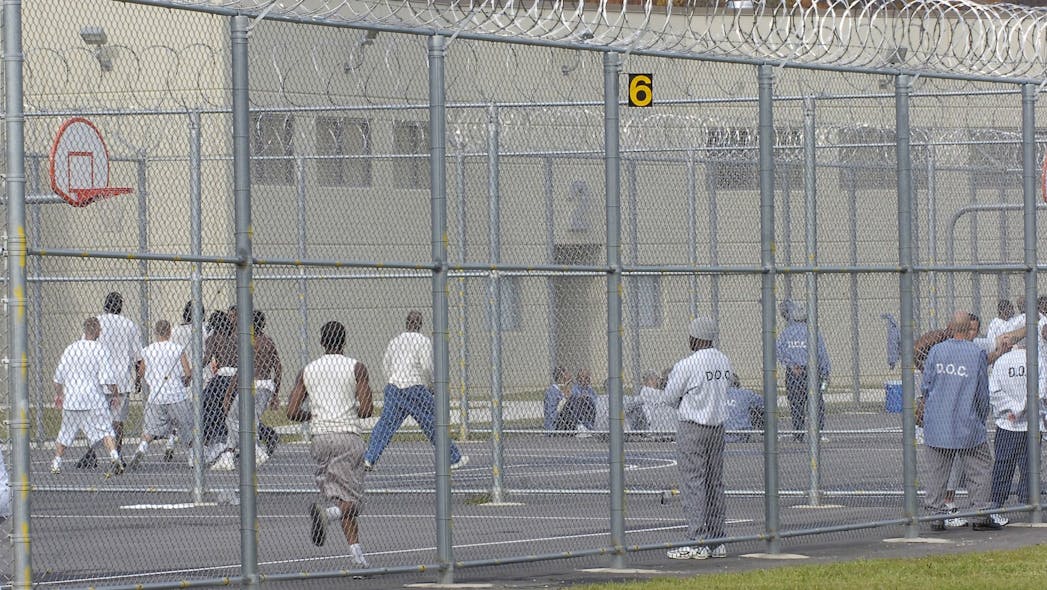 Prisoners work out at North Branch Correctional Institution, a maximum security prison outside of Cumberland, MD. Prisoners work out at North Branch Correctional Institution, a maximum security prison outside of Cumberland, MD.