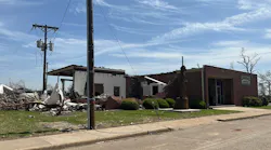 The headquarters for the Rolling Fork, MS, Police Department was destroyed by a devastating tornado that tore through the small town and the state last month.