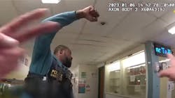 A Newport News, VA, police officer is seen helping to evacuate students from Richneck Elementary School in January after a 6-year-old boy shot a teacher. A Newport News, VA, police officer is seen helping to evacuate students from Richneck Elementary School in January after a 6-year-old boy shot a teacher.