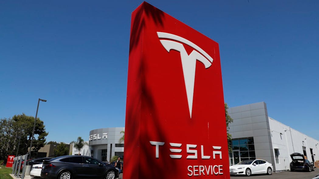 A Tesla Service facility in Costa Mesa, CA. A Tesla Service facility in Costa Mesa, CA.