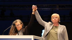 Patricia Carruth, National President of Concerns of Police Survivors, on the left, is seen during her speech at the 35th Annual Candlelight on the National Mall in Washington, D.C., on May 13. Patricia Carruth, National President of Concerns of Police Survivors, on the left, is seen during her speech at the 35th Annual Candlelight on the National Mall in Washington, D.C., on May 13.