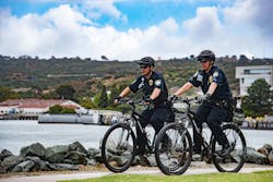 Port of San Diego Harbor Police officers handle law enforcement on the land around San Diego Bay. Port of San Diego Harbor Police officers handle law enforcement on the land around San Diego Bay.