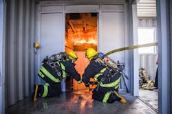 Maritime firefighting is an essential skill for Port of San Diego Harbor Police officers.