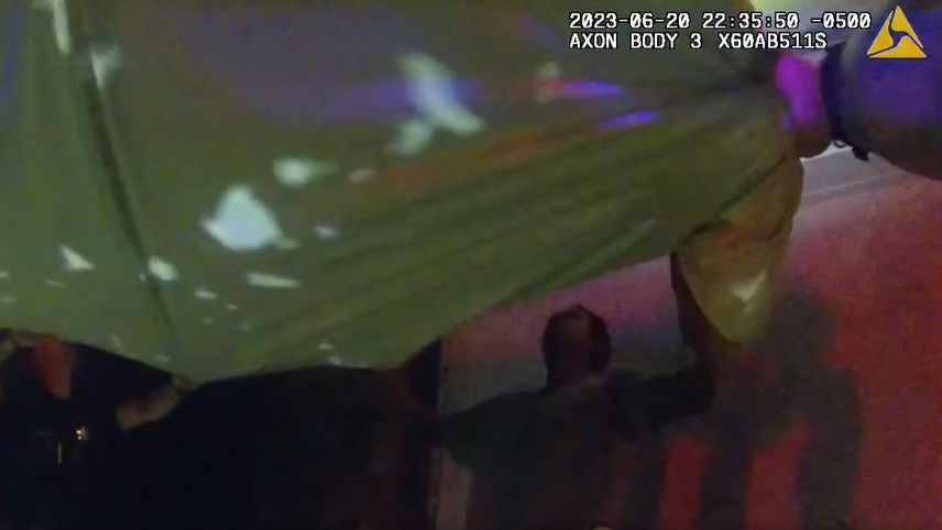 Peoria County, IL, sheriff's deputies and bystanders used a blanket as a net to catch a 5-year-old child dropped from the window of a burning house Tuesday.