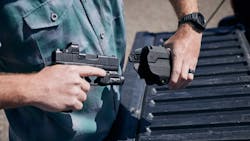 Solis™holster with weapon. Solis™holster with weapon.