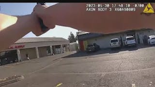 Bodycam: Armed Robbery Suspect Fires on Wash. Police During Chase | Officer