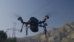 The SIRAS drone from Teledyne FLIR is seen in action. The SIRAS drone from Teledyne FLIR is seen in action.