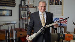 Henry Repeating Arms Founder and CEO Anthony Imperato displays a Henry American Eagle lever action rifle in the company’s Bayonne, New Jersey manufacturing plant. Henry Repeating Arms Founder and CEO Anthony Imperato displays a Henry American Eagle lever action rifle in the company’s Bayonne, New Jersey manufacturing plant.