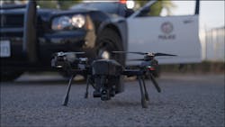 The SIRAS drone from Teledyne FLIR is seen in action. The SIRAS drone from Teledyne FLIR is seen in action.