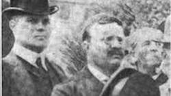 U.S. Secret Service Agent William Craig is seen next to President Theodore Roosevelt.