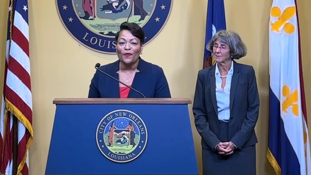 New Orleans Mayor LaToya Cantrell introduces Anne Kirkpatrick as her nominee to be the city&apos;s permanent police chief.