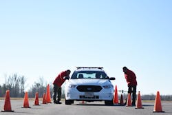 The Chester County Police Department conducts annual high speed and precision driver training on the agency&rsquo;s 1.4-mile driving course.
