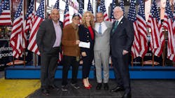 Henry Repeating Arms presented a $25,000 donation to the First Responders Children’s Foundation during a National First Responders Day ceremony held in Times Square. From L to R: FRCF Chief Philanthropy Officer, Randy Acosta; FRCF Vice Chairman, Laurence Levy; FRCF President & CEO, Jillian Crane; Henry Founder & CEO, Anthony Imperato; FRCF Founder & Chairman, Alfred Kahn. Henry Repeating Arms presented a $25,000 donation to the First Responders Children’s Foundation during a National First Responders Day ceremony held in Times Square. From L to R: FRCF Chief Philanthropy Officer, Randy Acosta; FRCF Vice Chairman, Laurence Levy; FRCF President & CEO, Jillian Crane; Henry Founder & CEO, Anthony Imperato; FRCF Founder & Chairman, Alfred Kahn.