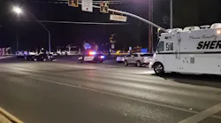 A Tucson, AZ, police K-9 and a gunman were shot and wounded during a park shootout Sunday when officers responded to reports of an armed man in crisis.