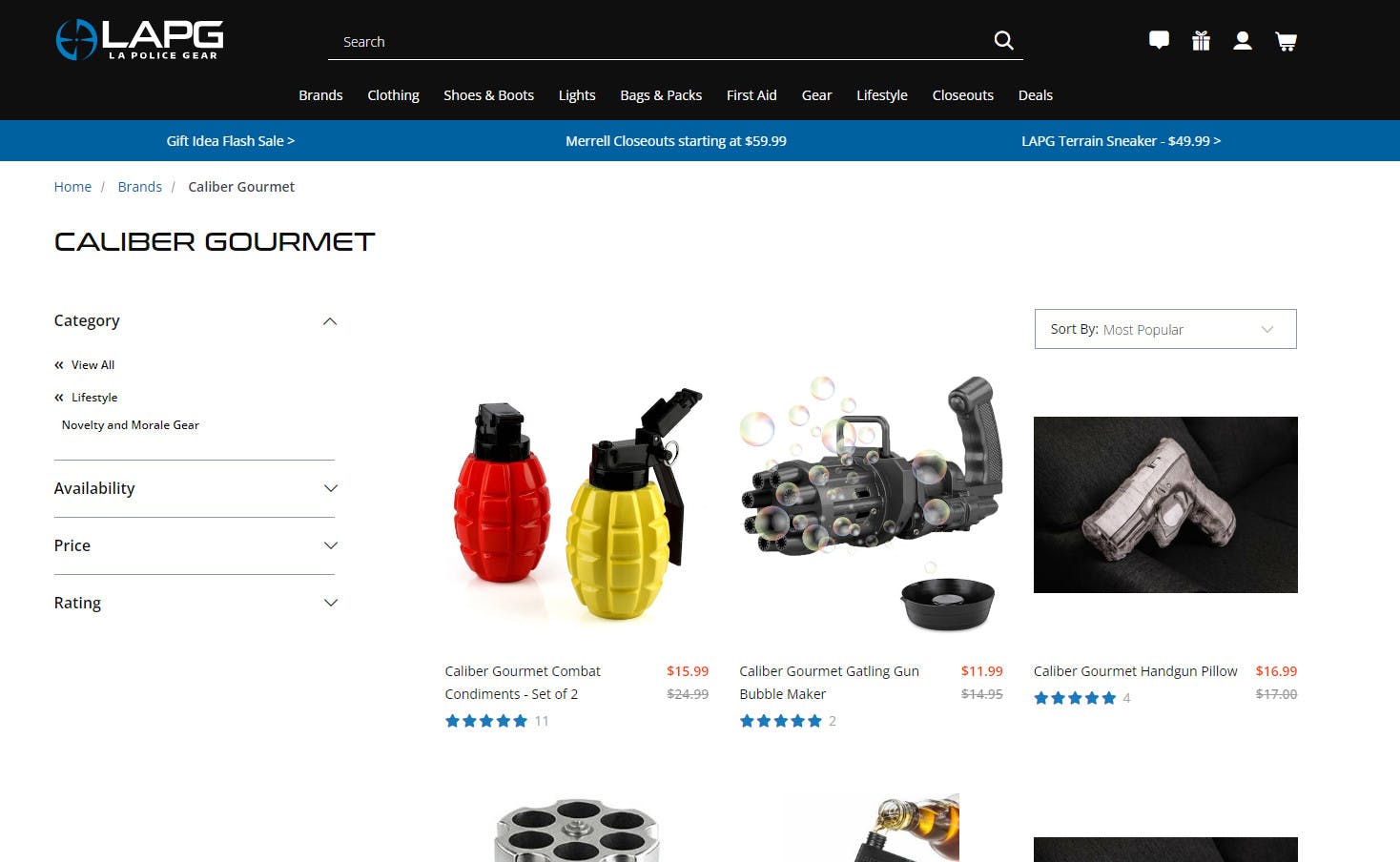 LAPG Caliber Gourmet