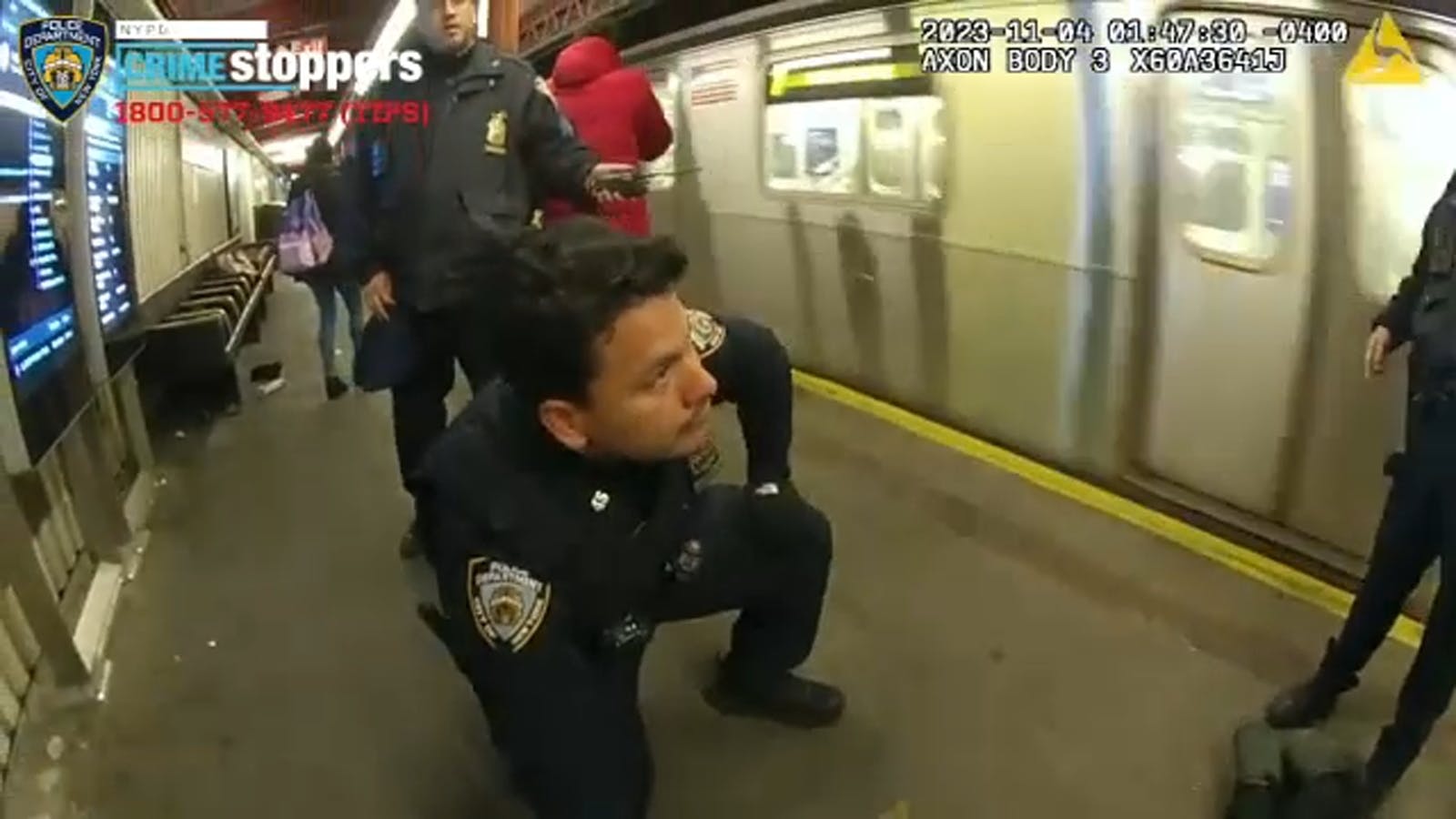 Watch NYPD Officers Pull Man From Subway Tracks As Train Approaches ...