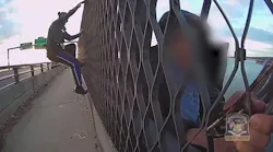 STATE POLICE VIDEO: Troopers rescue woman from Baldwin Bridge