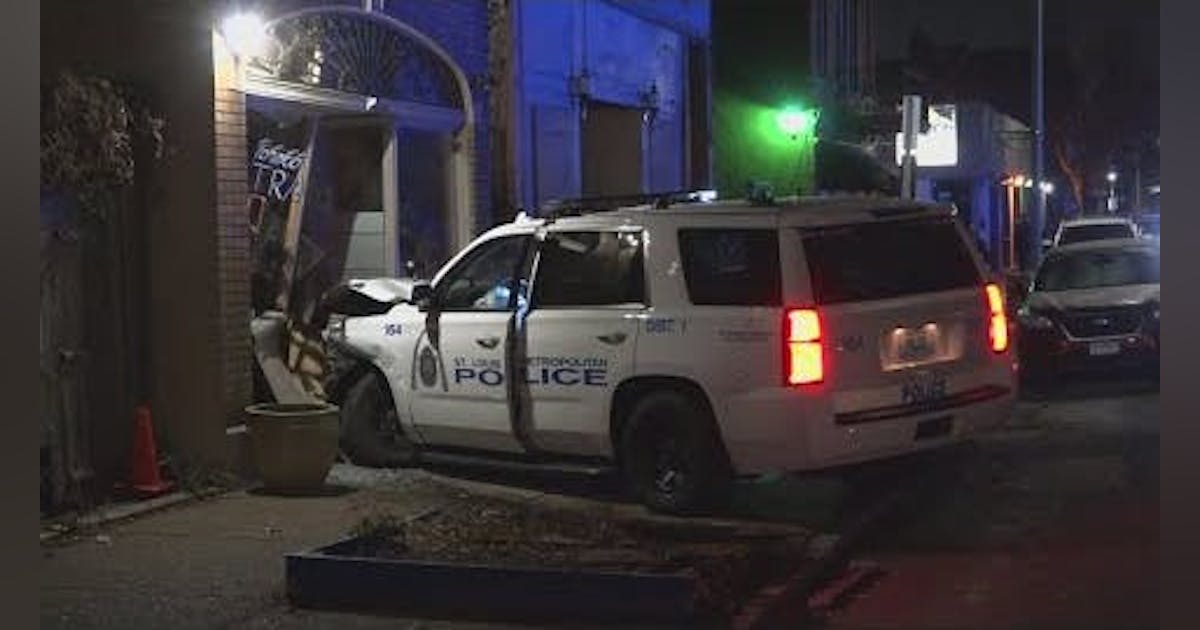 Bystander St. Louis Police Cruiser Crashes into Bar to Avoid Dog Officer