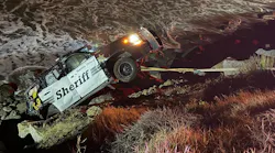 A Ventura County, CA, sheriff's deputy and his K-9 partner were sent airborne after a head-on collision Saturday with a suspected intoxicated driver.