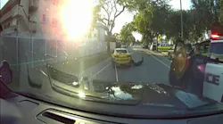 Caught on camera: Police use 'Grappler' to arrest teen carjackers in Hollywood, they say