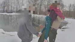 Watch: Two Vermont troopers save 8-year-old girl who fell into frozen pond