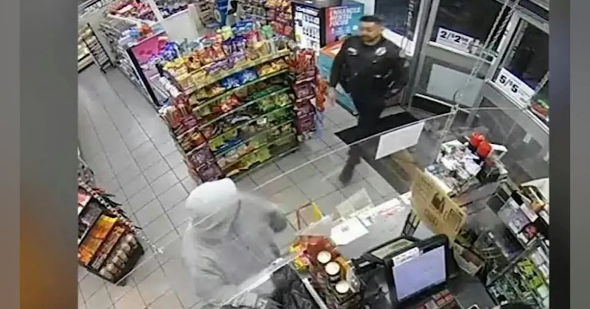 Video: Calif. Police Officer Interrupts Armed Robbery of Convenience ...