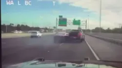 Video shows police take down speeding truck on Florida Turnpike