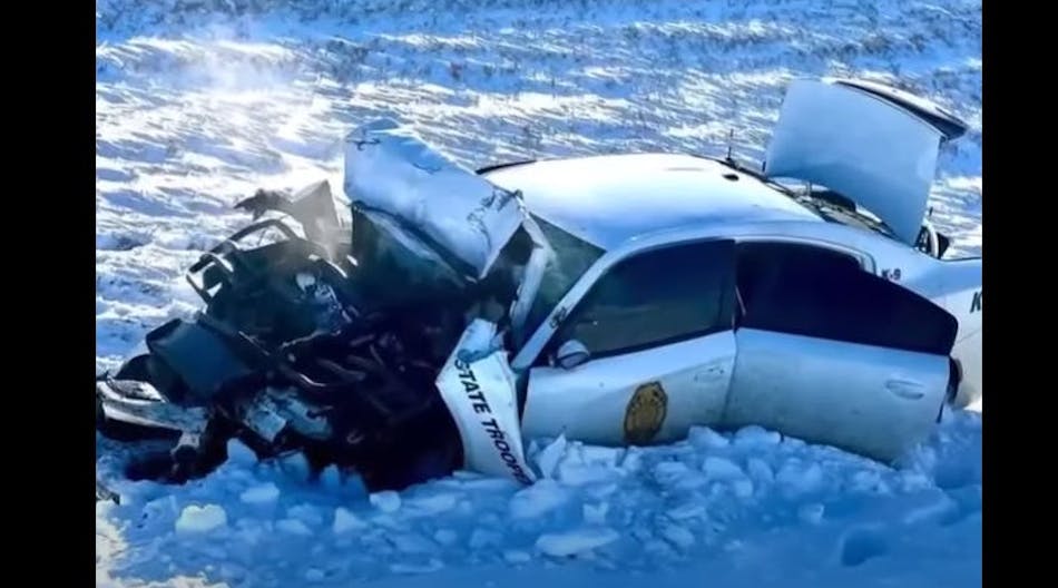 Bystander St. Louis Police Cruiser Crashes into Bar to Avoid Dog Officer