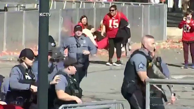 Video shows chaos after shots fired at Kansas City Chiefs celebration; 8 to 10 wounded