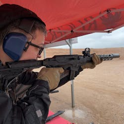 The Ruger PC Carbine was on the range with a folding stock. This is a 9mm carbine that takes pistol magazines. It has a factory-installed, barrel-mounted picatinny rail and interchangeable magazine wells. Ruger features a custom tungsten dead blow weight that shortens bolt travel, and lightens recoil. It has an easy takedown and maintenance. This gun is a perfect companion carbine for patrol Officers who need to rapidly transition to carbine. The Ruger PC Carbine was on the range with a folding stock. This is a 9mm carbine that takes pistol magazines. It has a factory-installed, barrel-mounted picatinny rail and interchangeable magazine wells. Ruger features a custom tungsten dead blow weight that shortens bolt travel, and lightens recoil. It has an easy takedown and maintenance. This gun is a perfect companion carbine for patrol Officers who need to rapidly transition to carbine.