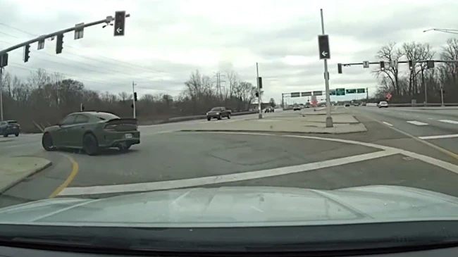 DASH CAM: Pursuit through several counties that causes I-70WB shut down in Huber Heights, Ohio