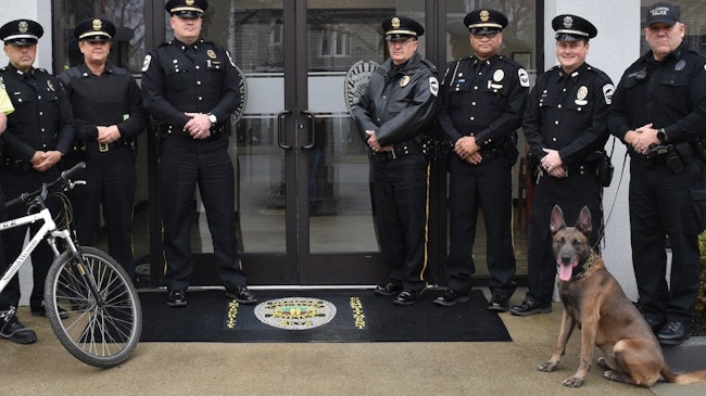 The Lancaster Police Department in Kentucky won a 2022 NAUMD Best Dressed award for its uniforms supplied by Galls. The Class A is an all-polyester uniform manufactured by Flying Cross.