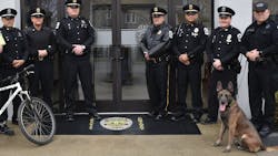 The Lancaster Police Department in Kentucky won a 2022 NAUMD Best Dressed award for its uniforms supplied by Galls. The Class A is an all-polyester uniform manufactured by Flying Cross. The Lancaster Police Department in Kentucky won a 2022 NAUMD Best Dressed award for its uniforms supplied by Galls. The Class A is an all-polyester uniform manufactured by Flying Cross.