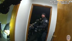 While responding to a burglary alarm at a property Thursday, Lakewood, CO, police surprised a suspect who was sitting on the toilet and taking a bathroom break.