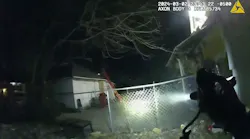 Police footage shows officers exchanging gunfire with man after traffic stop