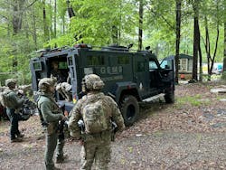 Gaston County, North Carolina, tactical medics are deployed during a call. Gaston County, North Carolina, tactical medics are deployed during a call.