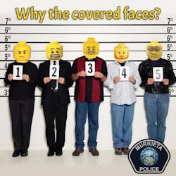 The Murrieta, CA, Police Department is replacing the faces of some suspects in mug shots with Lego heads in response to a new California law prohibiting law enforcement agencies from posting arrest photos of nonviolent suspects or of acquitted defendants on social media
